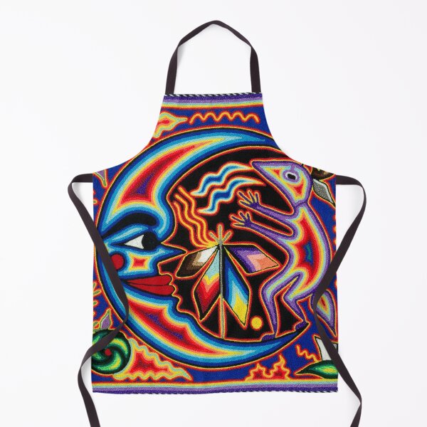 Item preview, Luna and shaman mexican huichol wixarika designed and sold by aramara-huichol.