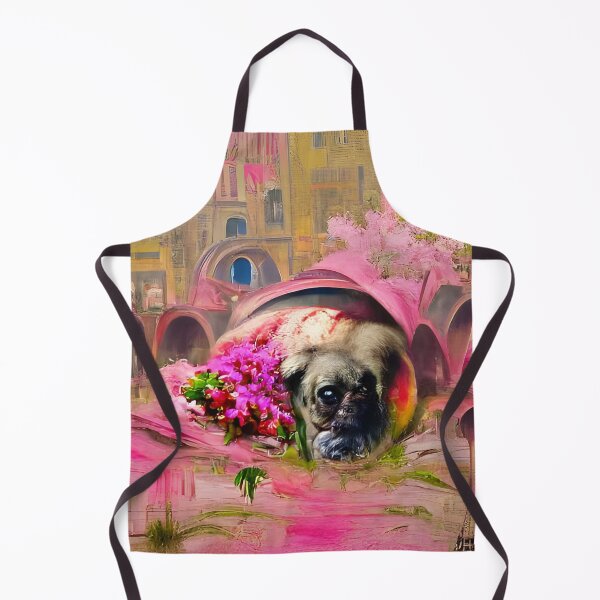 Item preview, An artistic gothic pug design. Pug mamma. Pug Lover. Floral Pug. Pug and Flowers. designed and sold by Doggymadness.