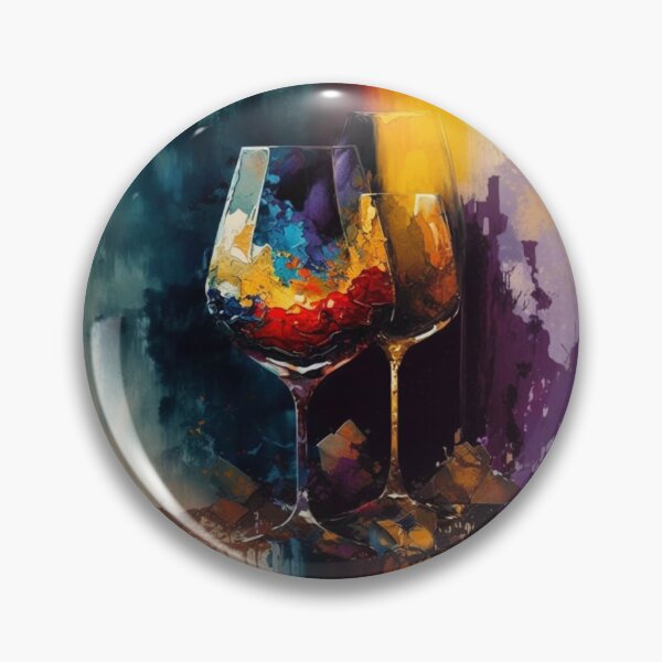 Item preview, Abstract Art Wine Glasses designed and sold by Alper Billik.