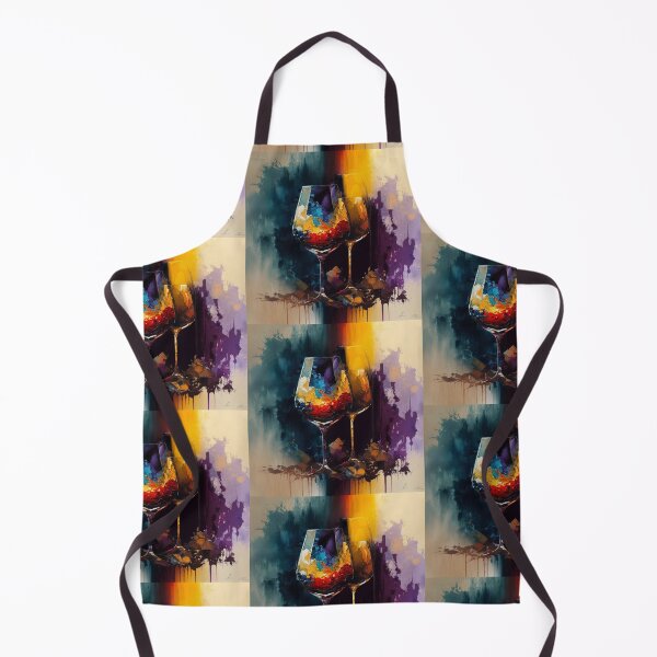 Item preview, Abstract Art Wine Glasses designed and sold by SOMM DIGI ART .