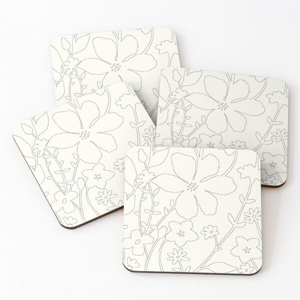 Item preview, Outline floral Pattern designed and sold by Maryke Van Rooyen.