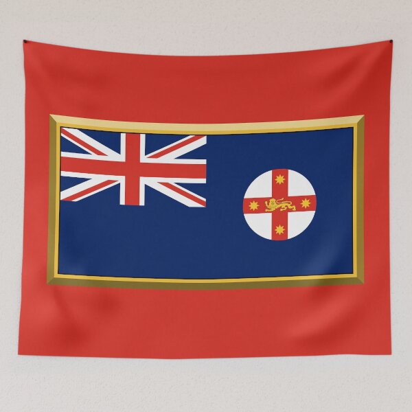 Item preview, NEW SOUTH WALES Flag Gifts, Masks, Stickers & Products (GF) designed and sold by mpodger.