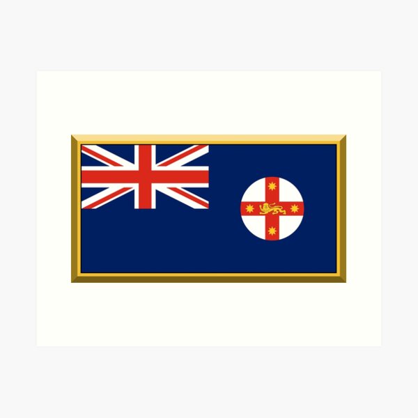 Item preview, NEW SOUTH WALES Flag Gifts, Masks, Stickers & Products (GF) designed and sold by mpodger.