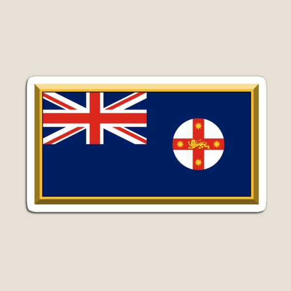 Item preview, NEW SOUTH WALES Flag Gifts, Masks, Stickers & Products (GF) designed and sold by mpodger.