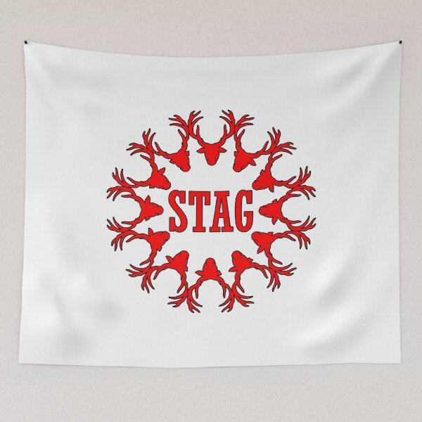 Item preview, Stag Party Wreath - Red designed and sold by Totalthrive.