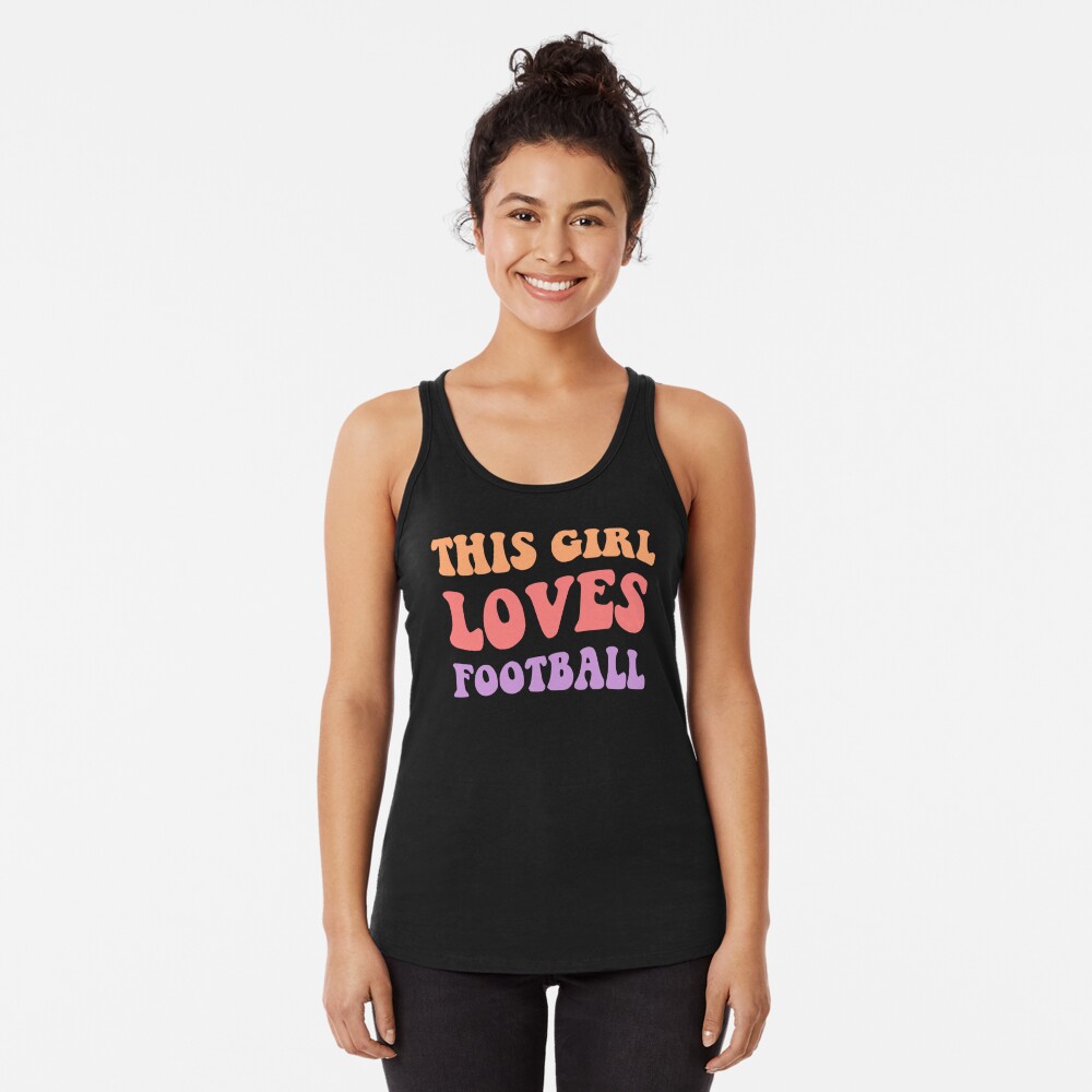 MagikTees This Girl Loves Her Panthers Football Kids T-Shirt