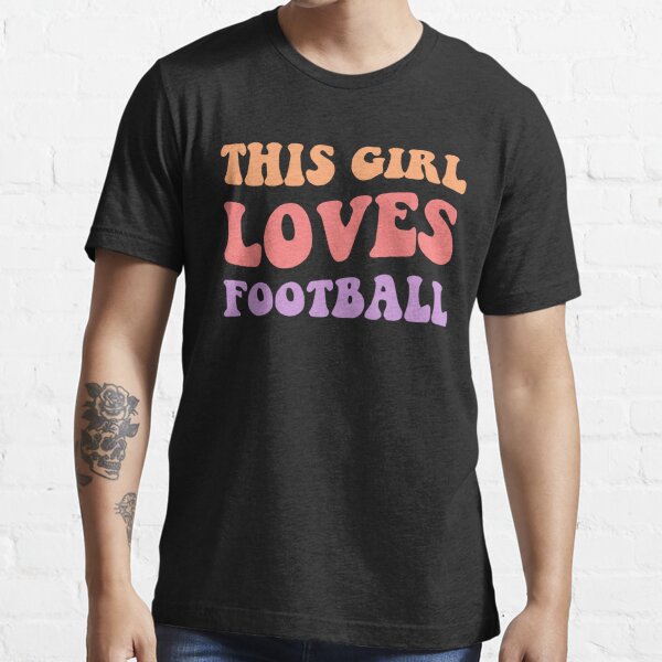 MagikTees This Girl Loves Her Bears Football Long Sleeve T-Shirt