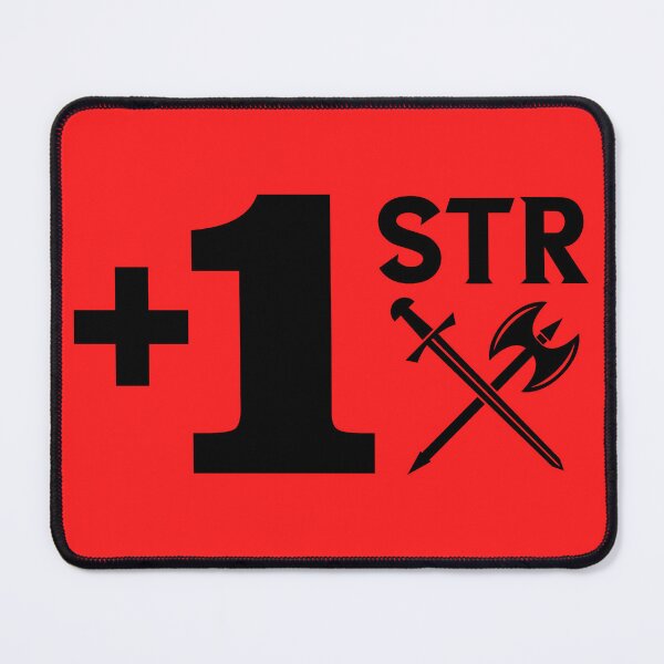 Item preview, +1 to Strength Gym Shirt designed and sold by Embyr Rose.