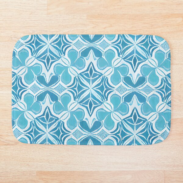 Item preview, blue geometric pattern designed and sold by QuikiPatterns.