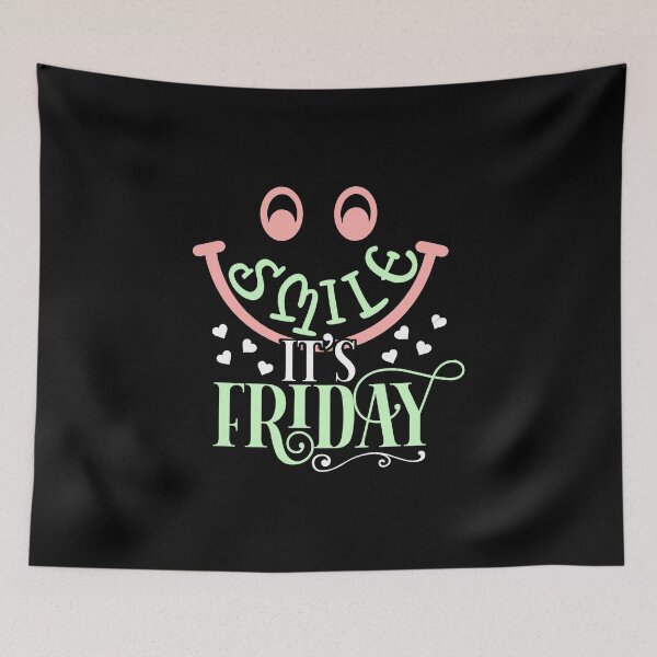 Item preview, Smile It's Friday - Typography Quote Design designed and sold by RedArtsDesign.