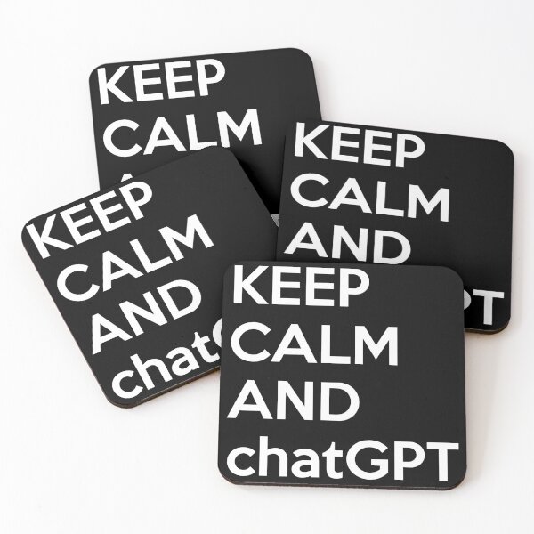 Item preview, keep calm and chatgpt designed and sold by basitcv.