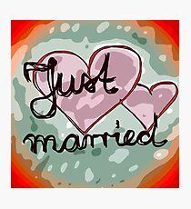 Just married Photographic Print
