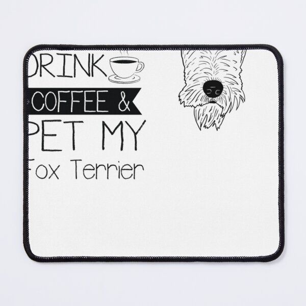 Item preview, coffee and Fox Terrier dog funny designed and sold by Caramel-Damien.
