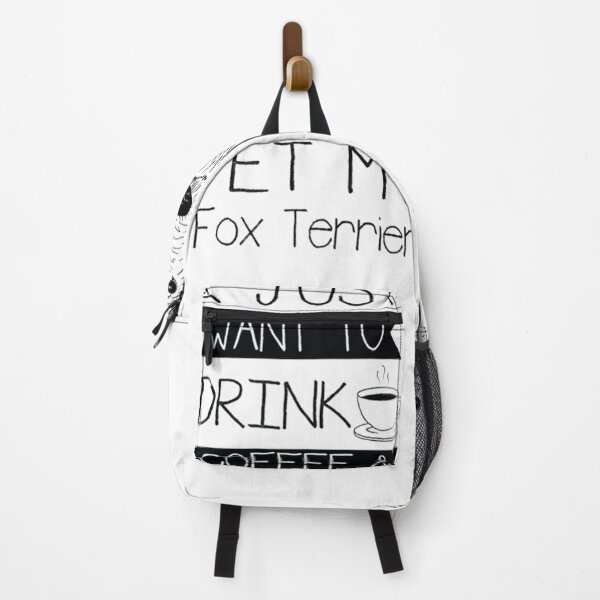 Item preview, coffee and Fox Terrier dog funny designed and sold by Caramel-Damien.