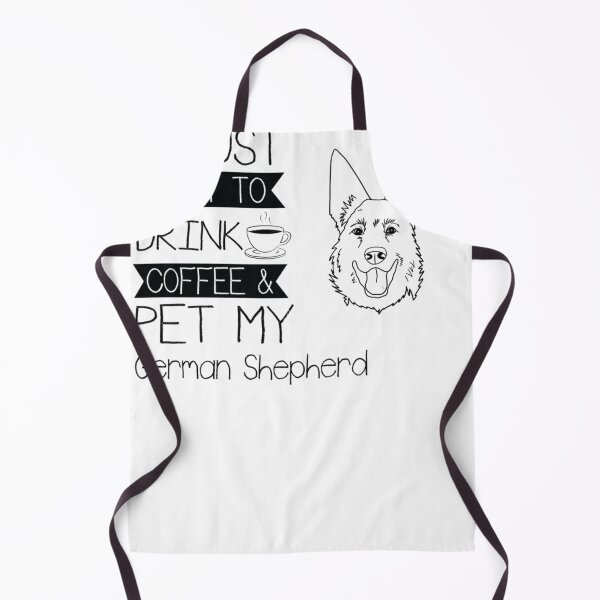 Item preview, coffee and German Shepherd dog funny designed and sold by Caramel-Damien.