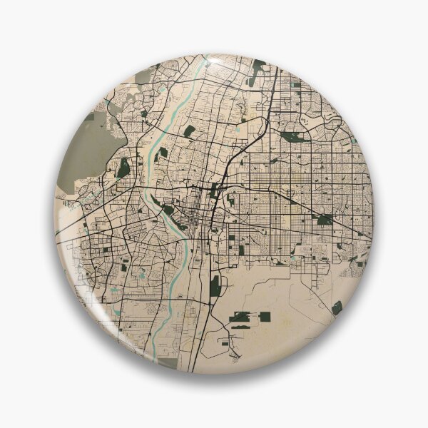 Item preview, Albuquerque City Map of New Mexico, USA - Vintage designed and sold by deMAP.