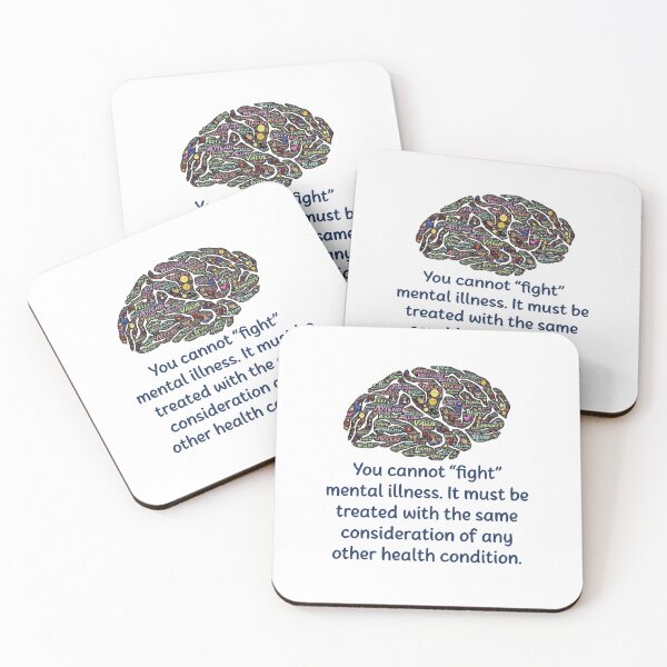 Item preview, You Cannot Fight Mental Illness - Mental Health Quote designed and sold by CrankyOldDude.