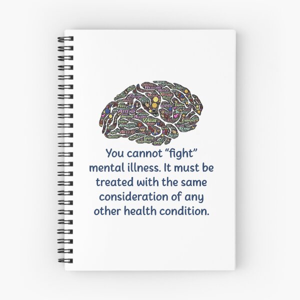 Item preview, You Cannot Fight Mental Illness - Mental Health Quote designed and sold by CrankyOldDude.