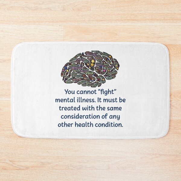 Item preview, You Cannot Fight Mental Illness - Mental Health Quote designed and sold by CrankyOldDude.