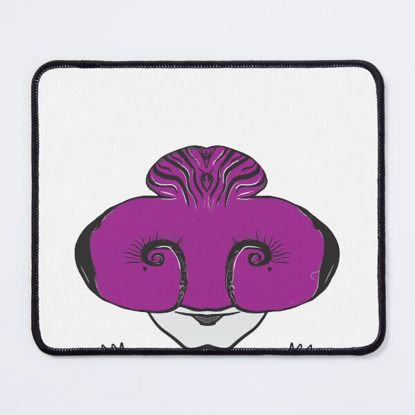 Item preview, purple curled monster designed and sold by 236Reel.