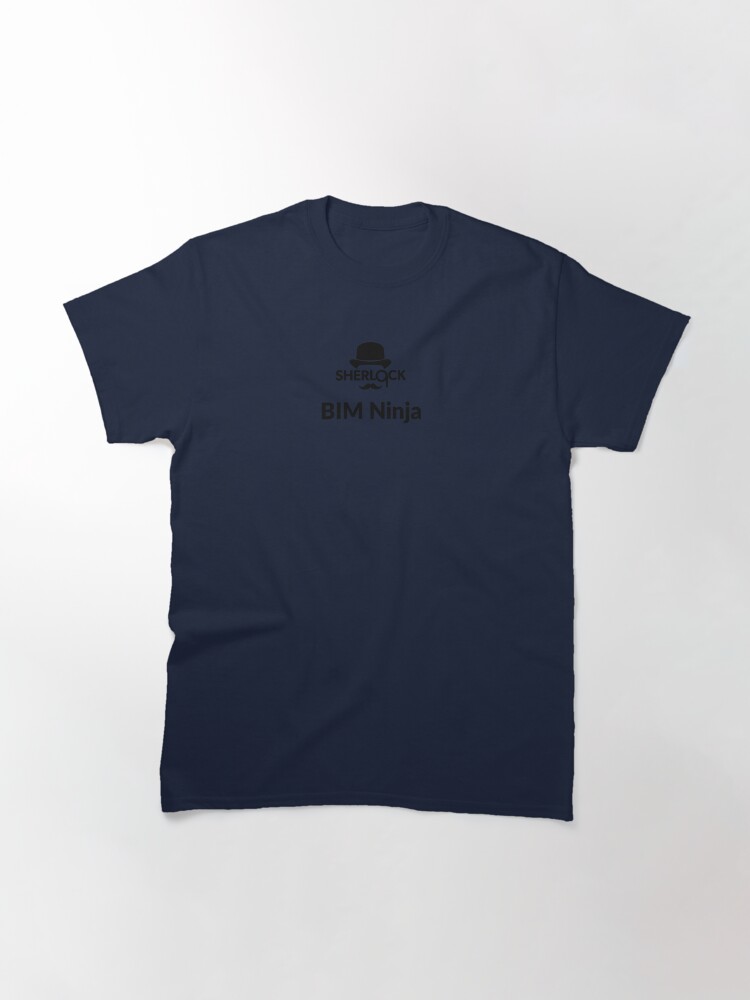 Thumbnail 3 of 7, Classic T-Shirt, Sherlock BIM Ninja designed and sold by FlyPaperTech.