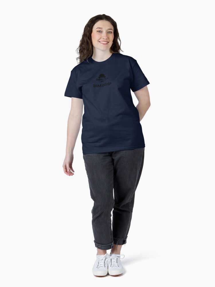 Thumbnail 4 of 7, Classic T-Shirt, Sherlock BIM Ninja designed and sold by FlyPaperTech.