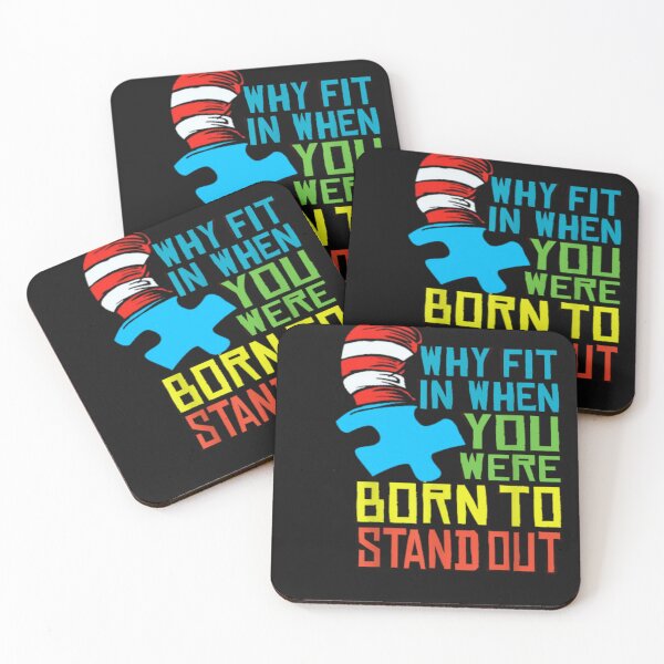 Item preview, Why Fit In When You Were Born To Stand Out Autism Awareness designed and sold by nicedesign01.