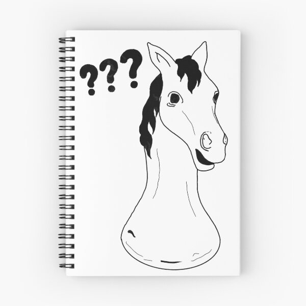 Item preview, Confused Horse Buzzfeed Unsolved Inspired Sticker Print designed and sold by veeebles.