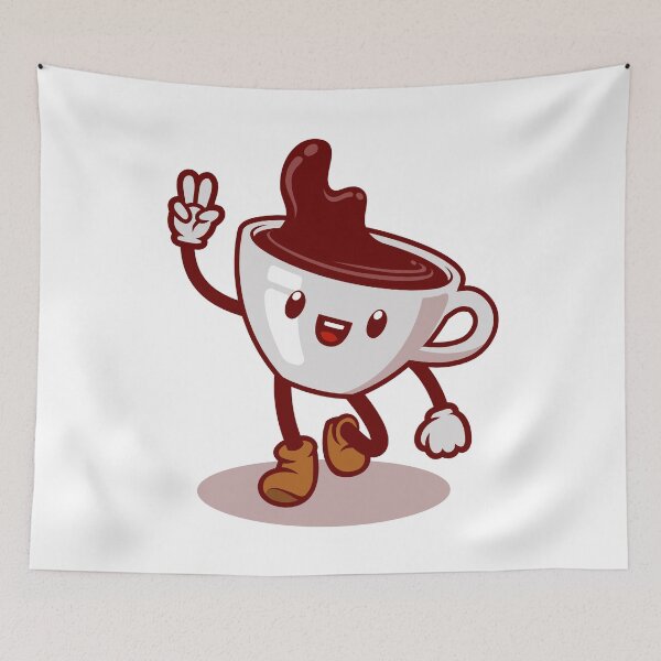 Item preview, Coffee cup cartoon character designed and sold by Tony J.