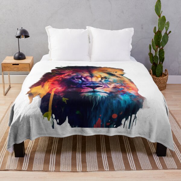 Item preview, Colourful and Beautiful LION - ART designed and sold by GloriousArtSKD.