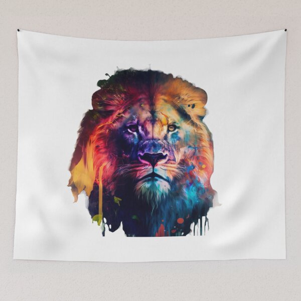 Item preview, Colourful and Beautiful LION - ART designed and sold by GloriousArtSKD.
