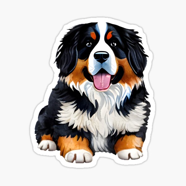 Bernese Mountain Dog Doggie Puppy Present Gift' Sticker