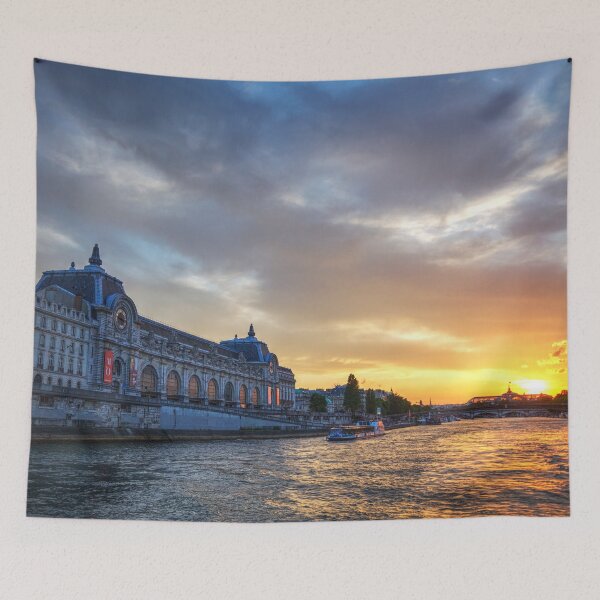 Item preview, The Orsay Museum At Sunset, On The River Seine designed and sold by Paul Thompson Photography.