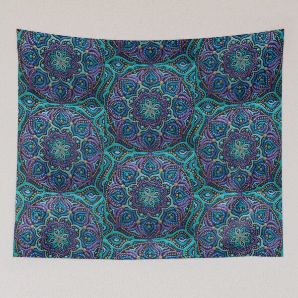 Item preview, Blue Flower Mandala designed and sold by Kaila Lance.