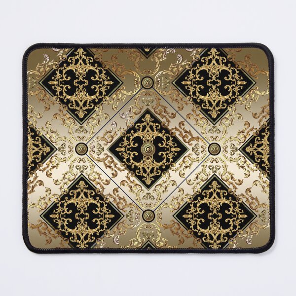 Item preview, Greek Key Diamond Ornate Baroque Black Bronze Gold designed and sold by Yiorgos Designs.