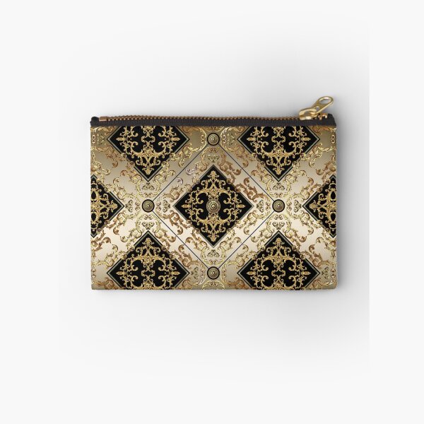 Item preview, Greek Key Diamond Ornate Baroque Black Bronze Gold designed and sold by Yiorgos Designs.