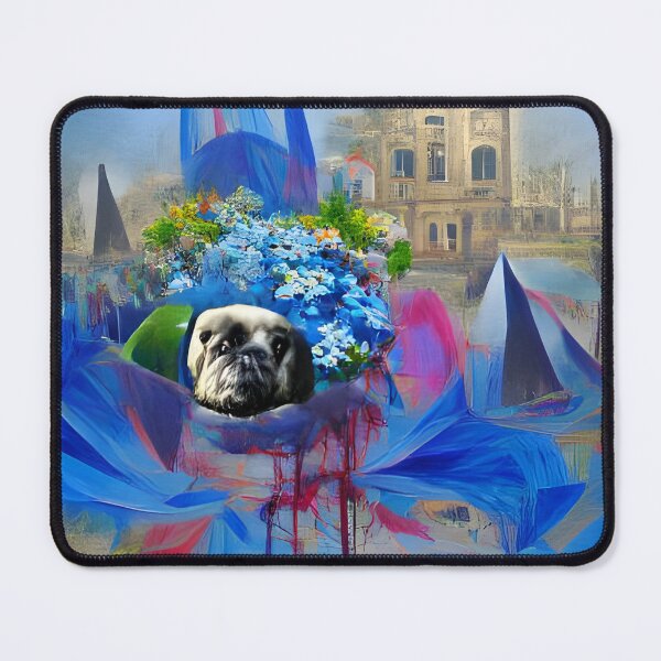 Item preview, Floral Pugs. Pug and Flowers.   designed and sold by Doggymadness.