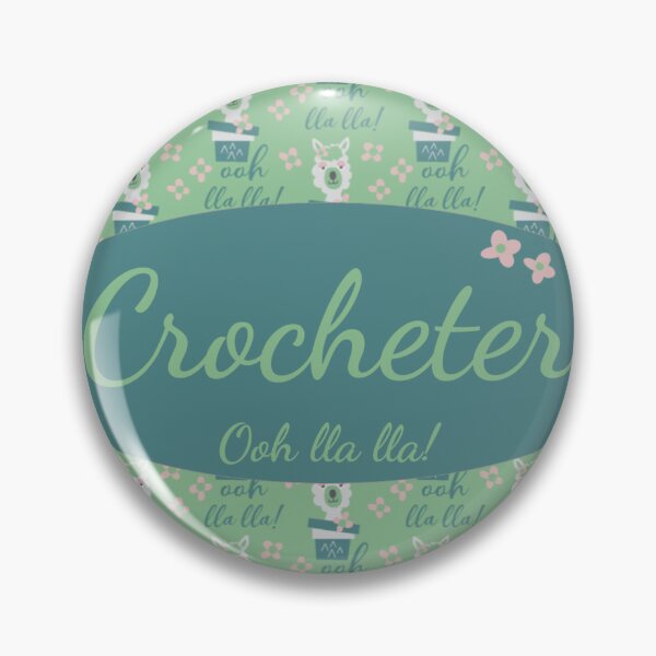 Item preview, Crocheter Llama lover in teal green and pink ooh lla lla designed and sold by Designs24U.