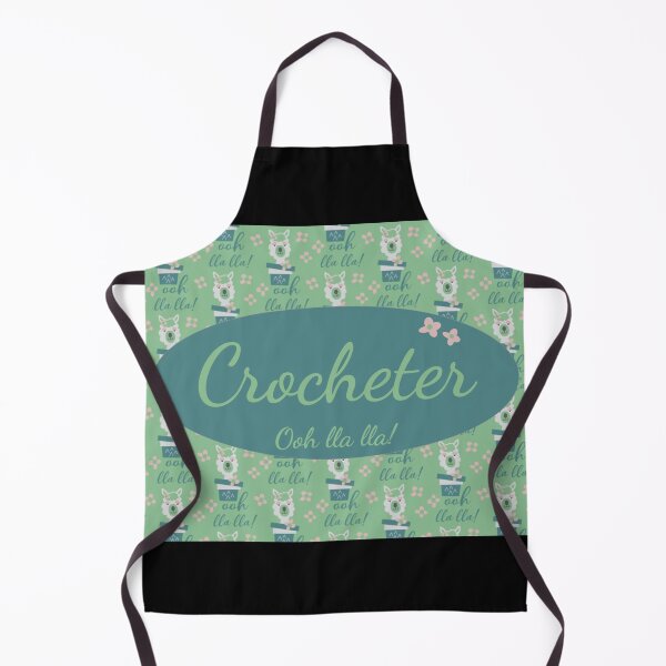 Item preview, Crocheter Llama lover in teal green and pink ooh lla lla designed and sold by Designs24U.