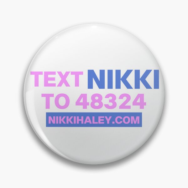 Item preview, TEXT NIKKI HALEY 2024 designed and sold by cottagecorococo.