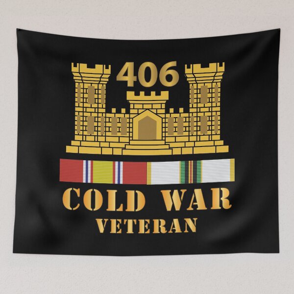 Item preview, Army - 406th Engineer Battalion - ENG Branch - Cold War Veteran w COLD SVC designed and sold by Military Insignia Products.