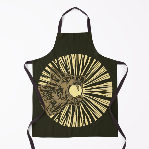Item preview, Wolf swallowing the sun (#01, sepia) designed and sold by SolidEarthArt.