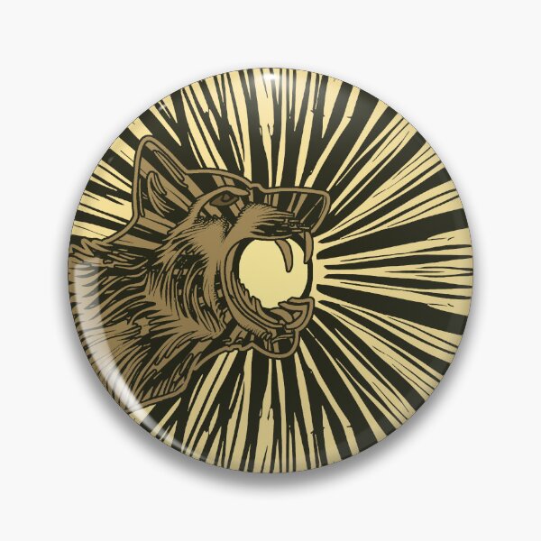 Item preview, Wolf swallowing the sun (#01, sepia) designed and sold by SolidEarthArt.