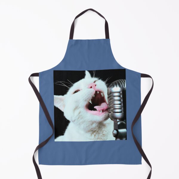 Item preview, Rock Star Cat Singing In A Microphone, Cat 16 designed and sold by LesTheArt.
