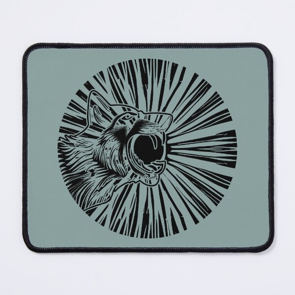Item preview, Wolf swallowing the sun (#01, black) designed and sold by SolidEarthArt.