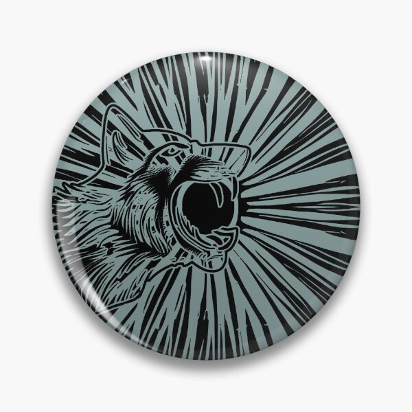 Item preview, Wolf swallowing the sun (#01, black) designed and sold by SolidEarthArt.