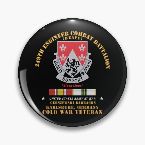 Item preview, Army - 249th Engineer Bn - Gerzewski Barracks - Karlsruhe, GE w COLD SVC X 300 designed and sold by Military Insignia Products.