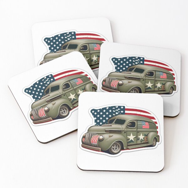 Item preview, Vintage Military Panel Van Pinup designed and sold by CombatCreatives.