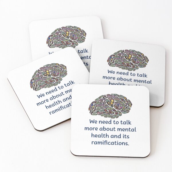 Item preview, We Need To Talk More About Mental Health - Mental Health Quote designed and sold by CrankyOldDude.
