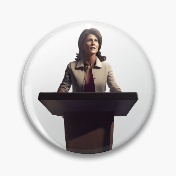 Item preview, nikki drawing cutout podium POTUS 2024 designed and sold by cottagecorococo.